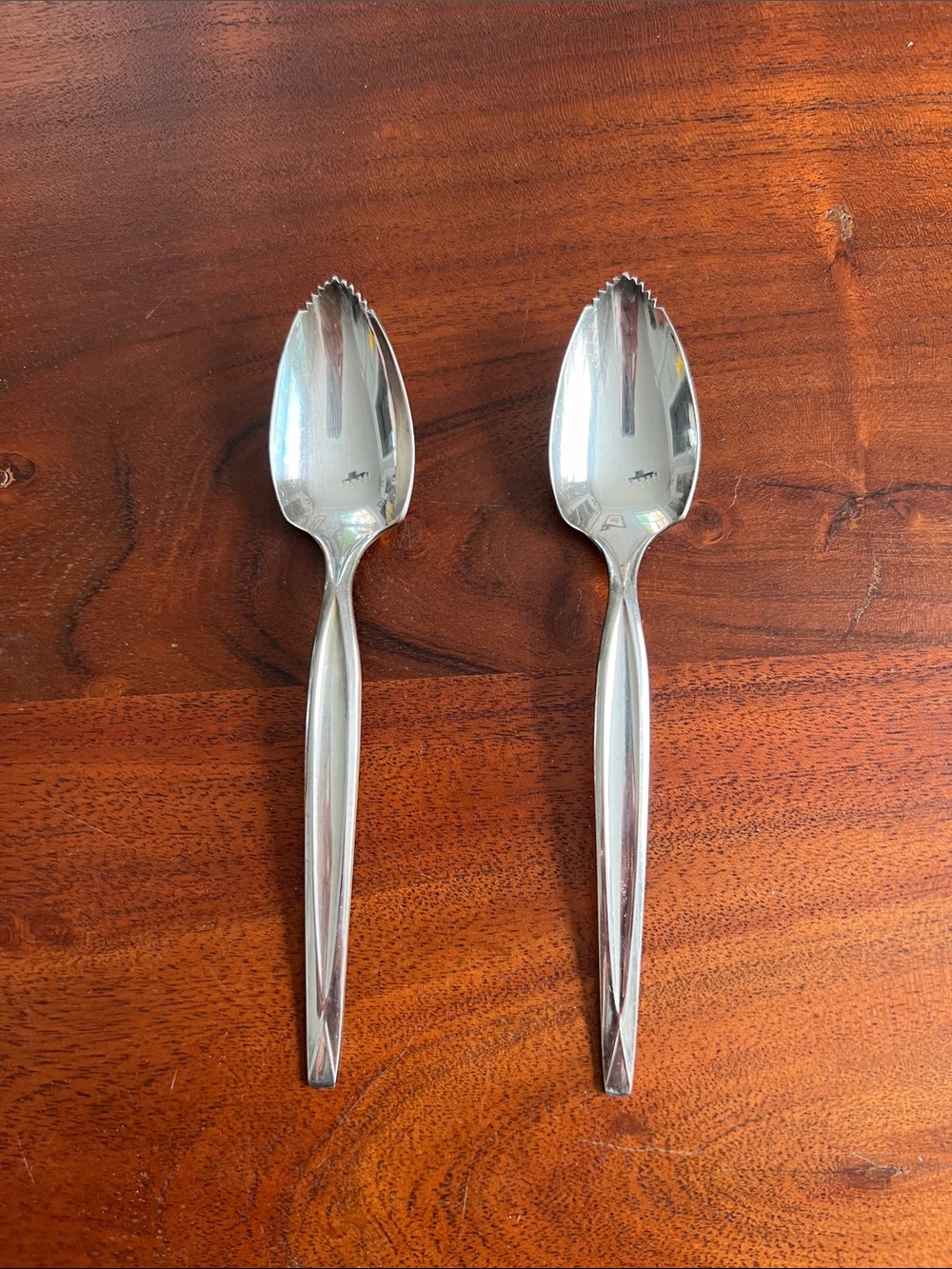 Set of two vintage grapefruit/citrus spoons.